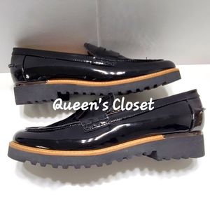 Franco Sarto | Women's Patent Leather Lug Sole Loafers-💥BRAND NEW